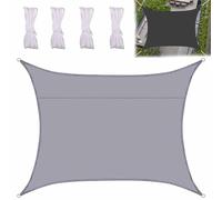 Ffsaacol Sun Shade Sail Heavy Duty Rectangle, Sun Sail Shade Easy to Install, Sun Shades 98% UV Blockage & Water Resistant, for Outdoor Patio Pergola Backyard Garden G, 7x20FT/2x6m