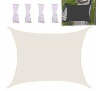 Ffsaacol Sun Shade Sail Heavy Duty Rectangle, Sun Sail Shade Easy to Install, Sun Shades 98% UV Blockage & Water Resistant, for Outdoor Patio Pergola Backyard Garden B, 7x20FT/2x6m