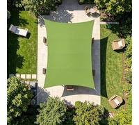 Ffsaacol Sun Shade Sail Rectangle Canopy, Shade Sail Heavy Duty Waterproof with Fastening Rope, Patio Shade Cloth Outdoor Cover UV Block Awning, Tear & Fade Resistant A, 13x13ft/4x4m