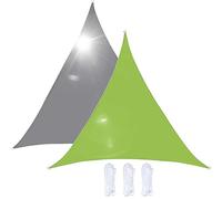 Ffsaacol Triangle Sunshades Sail, Waterproof Shade Sails Outdoor Shade Cloth 95% UV Protection, Heavy Duty Sunshade Awning Sails, with Fastening Rope, Oxford Cloth 1, 4.5x4.5x4.5m/15x15x15 feet