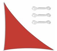 Ffsaacol Waterproof Sun Shade Sail, Shade Sail Triangle Sun Protection, Sun Shades Outdoor Patio 98% UV Block, for Patio Backyard Deck Garden E, 6x6x6m/20x20x20ft