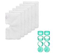 FFsign 6 Pack Replacement Washable Microfiber Steam Mop Pads for Shark Steam Pocket Mop Hard Floor Cleaner S3501 S3550 S3601 S3601D S3801 S3801CO S3901 SE450 S2901 S2902, 6 Pcs Cleaning Steamer Pad