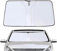 FFSWQAZ4A1 Car Windshield Sunshade for Civic MK8 2005-2011, Shades Blocking 99.9% UVR Foldable Car Sunshade And Heat Insulation Car Accessories,White