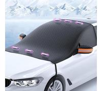 FFSWQAZ4A1 Magnetic Car Windscreen Cover for BMW 4 Series Convertible (F33, facelift 2017) 2017-2020, Ultra Thick Dust Water Resistent Snow Ice Frost Protective Cover Black