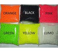 FFT Fishing Beads 5mm 6mm 8mm Bait Lure Rig Green Yellow Lumo Red Black (8mm, Mixed)