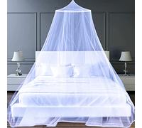 FFTANXS Bed Canopy,Dome Canopy Bed Large Hanging,Princess Mosquito Net for Travel&Room Single to Double Universal,Breathable Mesh Effective Anti,Girls Boy Room Decor(Blue)