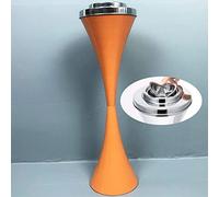FFTDCYHT Outdoor Floor Standing Ashtray, Contemporary Windproof Closable Floor Stand Ashtray with Lid, 22 Inch Height Outside Patio Tall Ashtrays for Cigarettes, Exterior Wall Ashtray