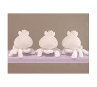 FFTYAOPB Mini Pet Shop 3PCS White Base Sets,Custom DIY Turtle Crocodile Spider Sheepdog Bull Terrier German Shepherd Otter Panda White Mold Blank Base Design Paint Animals Figure Toys (spider)