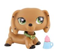 FFTYAOPB Mini Pet Shop Animal Toys,Little Pet Dachshund Cocker Spaniel Great Dane #932#2046#716#672#577#1647 and More,with Cute Accessories,Collectable Imagination Little Toy (khaki No#)