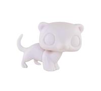 FFTYAOPB Mini Pet Shop White Base,Custom DIY Collie Dachshund Great Dane Cocker Spaniel Shorthair Cat White Mold Blank Base DIY Design Paint Animals Figurine Toys for Kids (ferret)