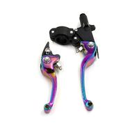 FFXDEQ Adjustable Brake Clutch Levers CNC Motorcycle Multicolor Footrests Pedals Pegs/Clutch Brake Handle Drum Lever/22mm Accelerator Throttle Twist Grips Handlebar