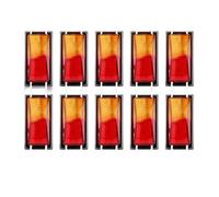 FFXDEQ car Rear Lights 8 LED Side Marker Light Red Amber Turn Signal Warning Reverse Brake Stop Lamp For Trucks Bus Trailer Tractor 12V 24V