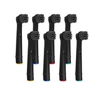 FFYan Bamboo Charcoal Replacement Electric Toothbrush Heads, Compatible with Oral-B Electric Toothbrush,Black - 8 Pack