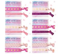 FFyhiinski Thanks Colorful Elastic Hair Bands - 30Pcs Y2k Stargazer Girl Dresses Up With Headband Hair Accessories Birthday Party Favor Decor Halloween Christmas Gifts for Friends Girls Fans