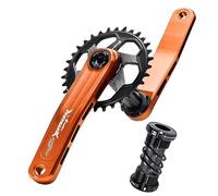 FFYUTING MTB 170mm Hollow Integrated Crankset 30T/32T/34T/36T/38T GXP Single Chainring Crank Arm Set Aluminum Alloy Mountain Bike Crankset With BB For 8-12 Speed