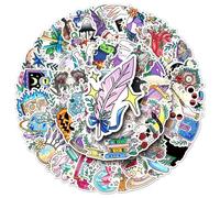 FFZZ-50PCS Creative Wizard Laptop Water Bottle Scrapbook Vinyl Cartoon Dream Luggage Guitar Decoration Waterproof Stickers