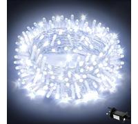 FFZZKJ 8 Modes Fairy Lights Mains Powered Outdoor 33Ft/10M 100 LED String Lights Plug in Indoor with Timer IP44 Waterproof for Christmas, Gazebo, Garden, Bedroom, Cold White