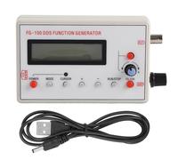 FG100 DDS Function Generator, 1Hz-500kHz Signal Frequency Counter with Sine, Square, Triangle, Sawtooth Waveforms for Oscilloscope Calibration, Electronics Testing