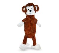FGA MARKETPLACE Monkey Flat NO Stuffing NO Squeak Plush Dog Toy, Funny Style Will Entertain Your Pet for Hours, Recommended for Small and Medium Dog 21 INCH Long