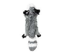 FGA MARKETPLACE Racoon Flat NO Stuffing NO Squeak Plush Dog Toy, Funny Style Will Entertain Your Dog for Hours, Recommended for Small and Medium Dog 21 INCH Long
