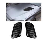 FGAITH 2 Pieces Hood Car Air Flow Intake Cover for Fiat Grande Punto (2006-2012), ABS Plastic, Car Hood Air Vent Trim Cover Bonnet Scoop Turbo Side Vents Grille Car Accessories,A/BLACK