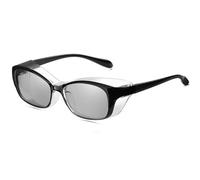 FGAQLUK Anti-pollen Allergy Glasses, Polarized Sunglasses, Anti-blue Light Anti-fog Goggles, Three-dimensional Protection, Suitable For People With Sensitive Eyes(Color:Black)