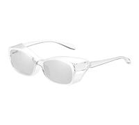 FGAQLUK Anti-pollen Glasses, Adult Polarized Goggles, Anti-blue Light Anti-fog, 3D Protective Safety Glasses, Suitable for People with Sensitive Eyes(White)