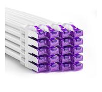 FGB 10 Gbps Patch Cable 0.15 m x 20, RJ45 Network Cable CAT 7, (SFTP PIMF Shielding) Copper Cable Ethernet Cable 15 cm, DSL LAN Cable Short CAT7 CAT6 CAT5, White