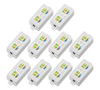 FGB RJ45 UTP Cat6 Ethernet Junction Box, Punch Down Type, 10 Pack | Inline Punchdown Krone Coupler Joiner for Cat6/Cat5E/Cat5 Ethernet Network Cables, 23-26 AWG, TIA/EIA 568A/B