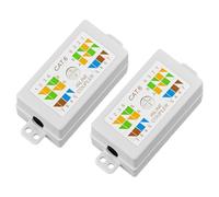FGB RJ45 UTP Cat6 Ethernet Junction Box, Punch Down Type, 2 Pack | Inline Punchdown Krone Coupler Joiner for Cat6/Cat5E/Cat5 Ethernet Network Cables, 23-26 AWG, TIA/EIA 568A/B