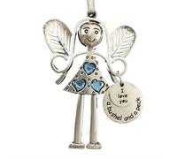 Fgbetcv Crazy Beautiful Friends Forever - Angel Ornament,Christmas Angel Friendship Ornaments Gift, Christmas Tree Hanging Ornaments, Friendship Gift For Best Friends