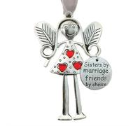 Fgbetcv Crazy Beautiful Friends Forever - Angel Ornament,Christmas Angel Friendship Ornaments Gift, Christmas Tree Hanging Ornaments, Friendship Gift For Best Friends