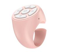 Fgbetcv Fingertip Wireless Bluetooth Remote Control, Tablet Phone Camera Controller, Wireless Finger Scroller,Portable Scrolling Remote Control Ring For Page Turning, Clicker, Video Recordin (pink)