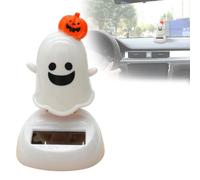 Fgbetcv Halloween Solar Dancing Toy, Halloween Ghost Solar Dancing Swing Figurine,Halloween Ghost Car Decoration,Car Dashboard Ornament Ghost Dancers Figurine for Halloween Party