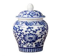 Fgbetcv Sugar Bowl with Lid Small Vintage Blue and White Porcelain Ceramic Sugar Container for Coffee Bar,Seasoning Box Condiment Pots White Sugars Dispenser