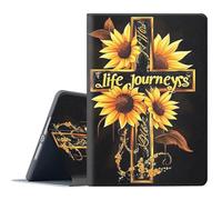 FGDRFGRW Case for 10.2-inch Kindle Scribe (2024/2022 Released),Adjustable Stand Auto Wake/Sleep Function Full Body Protection Cover - Sunflower Cross