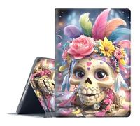 FGDRFGRW Case for 10.2-inch Kindle Scribe (2024/2022 Released),Adjustable Stand Auto Wake/Sleep Function Full Body Protection Cover - Day of The Dead Sugar Skull