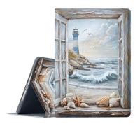 FGDRFGRW Case for 6" All-New Kindle 10th Generation 2019 Release,Adjustable Stand Auto Wake/Sleep Function Full Body Protection Cover - Seaside Lighthouse Scenery