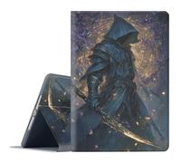 FGDRFGRW Case for 7" Kindle Paperwhite (12th Generation-2024) and Kindle Colorsoft Signature Edition,Adjustable Stand Auto Wake/Sleep Function Full Body Protection Cover - Dark Hooded Warrior