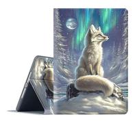 FGDRFGRW Case for All-New Amazon Fire HD 10/10 Plus Tablet (13th/11th,2023/2021 Release),Adjustable Stand Auto Wake/Sleep Function Full Body Protection Cover - Arctic Fox Aurora