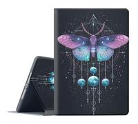 FGDRFGRW Case for All-New Amazon Fire HD 10/10 Plus Tablet (13th/11th,2023/2021 Release),Adjustable Stand Auto Wake/Sleep Function Full Body Protection Cover - Lunar Moth