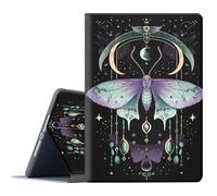 FGDRFGRW Case for All-New Amazon Fire HD 8/8 Plus (12th/10th Generation,2024/2022/2020),Adjustable Stand Auto Wake/Sleep Function Full Body Protection Cover - Mystery Moth Moon