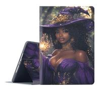 FGDRFGRW Case for Amazon Fire HD 8 Tablet (8th/7th/6th Generation, 2018/2017/2016 Release),Adjustable Stand Auto Wake/Sleep Function Full Body Protection Cover - Purple Magic Witch