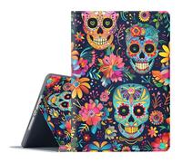 FGDRFGRW Case for iPad 11 inch (A16) 2025/ iPad 10th Generation 2022 (10.9 inch),Adjustable Stand Auto Wake/Sleep Function Full Body Protection Cover - Sugar Skull Day of The Dead