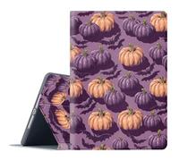 FGDRFGRW Case for iPad Air 1/2, iPad 9.7-Inch (2017/2018 Model,5th/6th Generation),Adjustable Stand Auto Wake/Sleep Function Full Body Protection Cover - Halloween Pumpkin Bat