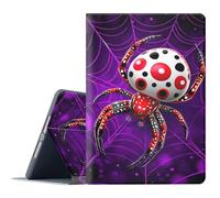 FGDRFGRW Case for iPad Air 1/2, iPad 9.7-Inch (2017/2018 Model,5th/6th Generation),Adjustable Stand Auto Wake/Sleep Function Full Body Protection Cover - Halloween Spider