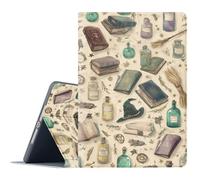 FGDRFGRW Case for iPad Air 1/2, iPad 9.7-Inch (2017/2018 Model,5th/6th Generation),Adjustable Stand Auto Wake/Sleep Function Full Body Protection Cover - Witchcraft Book