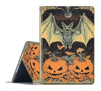 FGDRFGRW Case for iPad Air 1/2, iPad 9.7-Inch (2017/2018 Model,5th/6th Generation),Adjustable Stand Auto Wake/Sleep Function Full Body Protection Cover - Halloween Bat