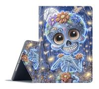 FGDRFGRW Case for iPad Air 1/2, iPad 9.7-Inch (2017/2018 Model,5th/6th Generation),Adjustable Stand Auto Wake/Sleep Function Full Body Protection Cover - Day of The Dead Sugar Skull