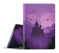 FGDRFGRW Case for iPad Air 1/2, iPad 9.7-Inch (2017/2018 Model,5th/6th Generation),Adjustable Stand Auto Wake/Sleep Function Full Body Protection Cover - Halloween Castle